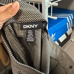 DKNY Houndstooth Wool Jacket